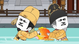 去抓几只父皇的宝贝龙鱼。