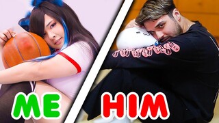 Boyfriend Tries to Imitate My Cosplay Poses