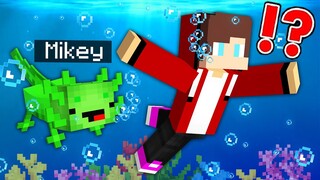 Mikey & JJ Became Axolotl in Minecraft! (Maizen Mazien Mizen)