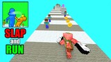 Monster School: SLAP AND RUN CHALLENGE - Minecraft Animation