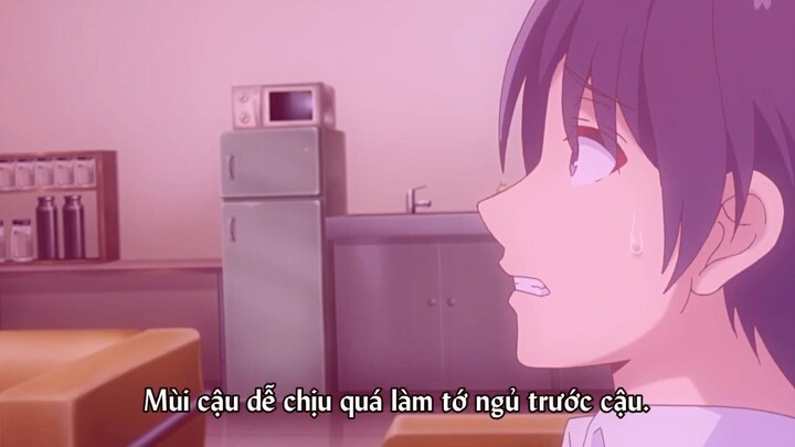 Thư giản mệt nên tớ ngủ trước đó mà #anime #school time