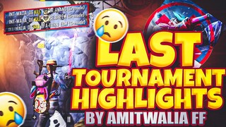 Maybe Last tournament highlights😬🙅🏻‍♂️ by AMITWALIA FF ||nade+assault clutches🔥..end of FF🥲🥺