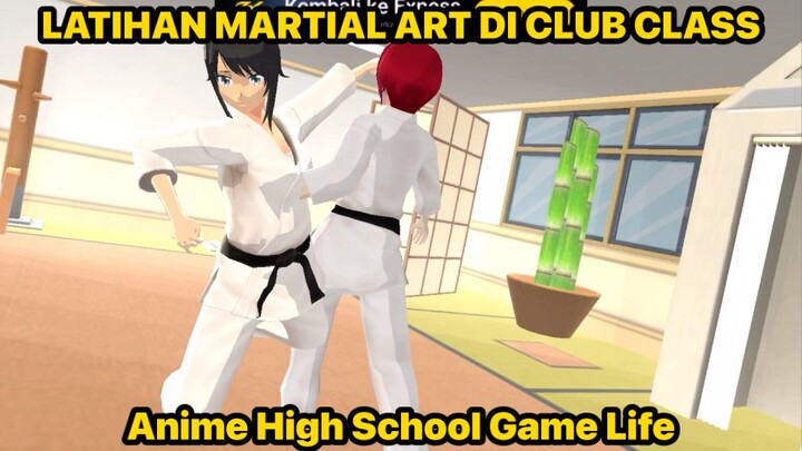 ASUKA LATIHAN MARTIAL ART BUAT DUEL DENGAN IZUMI - Anime High School Life Game