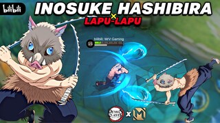 INOSUKE HASHIBIRA in Mobile Legends 😱 DEMON SLAYER x MLBB