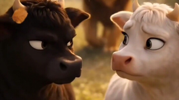 tiga ekor sapi dan harimau