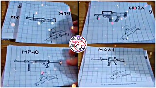 Tik Tok Free Fire | Bàn Tay Vàng Trong Làng Vẽ Súng Free Fire| Ngọc K9