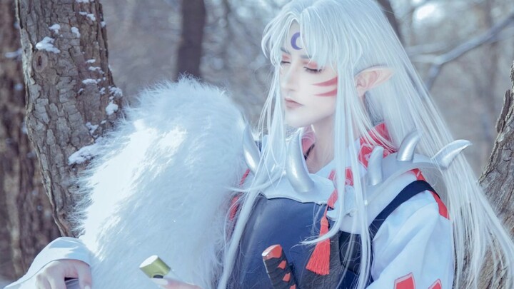 [o น้ำตาทะเลทราย] ไอุยาฉะเทพอสูรจิ้งจอกเงิน Sesshomaru cos ภาพยนตร์สารคดี