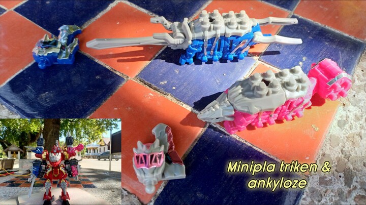 Bộ phụ kiện mô hình Ryusoulger Minipla Triken & Ankyloze