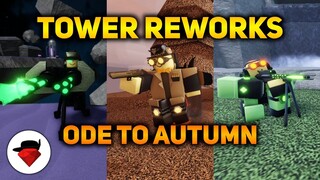 NEW Tower Reworks (Ode to Autumn Update) | Tower Blitz [ROBLOX]