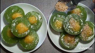 bánh ít mít đậu xanh bột năng đổ khuôn