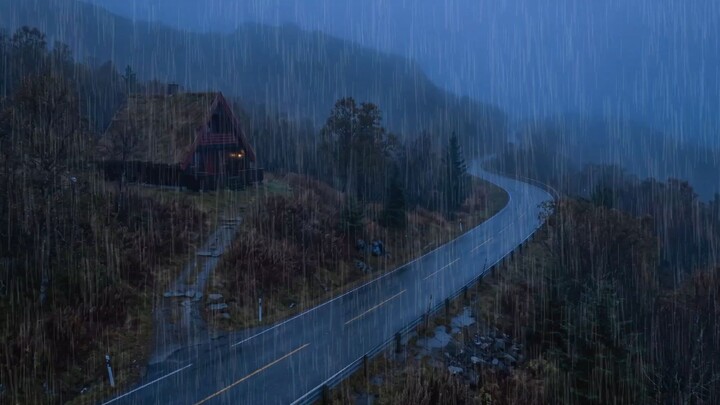 99% Fall Asleep Fast 🌧️ Heavy Rain Sounds for Deep Sleep & Relaxation