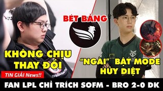 TIN GIẢI 403: SOFM BỊ CHỈ TRÍCH DÙ WBG THẮNG TRẬN | "NGÀI" MORGAN ĐƯA BRO VÀO PLAYOFF | SBTC HẠNG 7