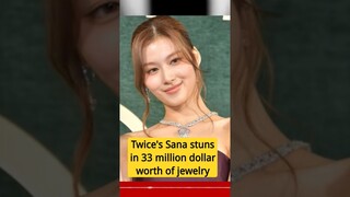 Twice's Sana stuns in 33 million dollar worth of jewelry