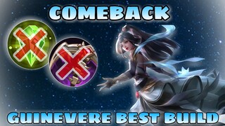 GUINEVERE CAN MAKE A COMEBACK HAPPEN - BEST BUILD - HOW USE GUINEVERE - MOBILE LEGENDS