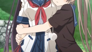 The famous scene of the super sweet orange in the girls!