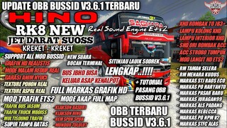 UPDATE OBB BUSSID V3.6.1 SOUND HINO RK8 TERBARU | GRAFIK HD FULL MARKAS | BUS SIMULATOR INDONESIA