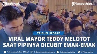 Viral Momen Emak-emak Cubit Pipi Mayor Teddy, Ia Langsung Berpaling dan Mata Melotot