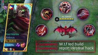 ALDOUS RED MANTLE BUILD | WTF LIFESTEAL + INSANE DAMAGE!!!