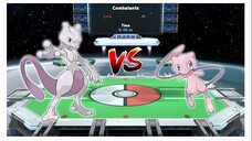 Mew VS Mewtwo (Pokémon) #whoisstrongest #shorts