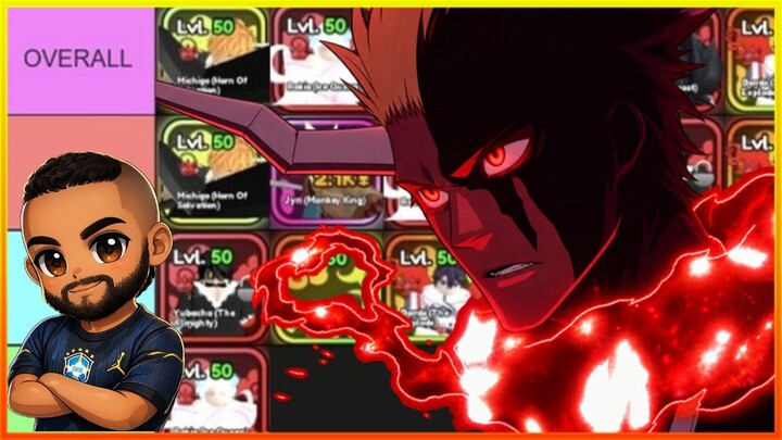TIER LIST 102% ATUALIZADA ANIME SQUADRON BANKAI #bleach  #roblox