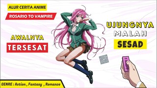 Alur Cerita Anime Rosario To Vampire -  Manusia Yang Terjebak di Dunia Iblis