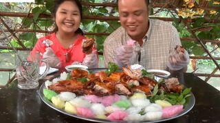THỎ QUAY TRONG MỀM NGOÀI GIÒN, Ăn Kèm Bánh Bò Ngon Hết Sảy _ 4