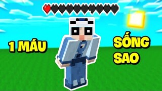 MEOWPEO THỬ THÁCH SỐNG SÓT SIÊU KHÓ CHỈ VỚI 1 MÁU TRONG MINECRAFT