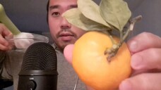 ASMR ORGANIC MANDARIN JUICE BOWL LICKING