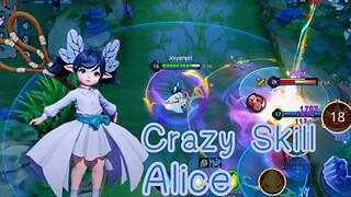 ROV - Crazy Skill Alice อลิซสกิลสุดปัง MVP - Gameplay