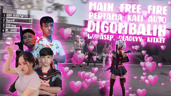 PERTAMA KALI MAIN FREE FIRE AUTO ADU GOMBAL SAMA ASEP & KITKET