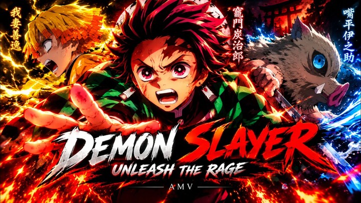 🔥 DEMON SLAYER AMV「UNLEASH THE RAGE ]🔥🔥