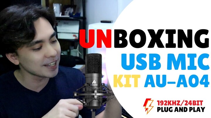 MAONO AU-A04 Podcasting Microphone Kit Unboxing