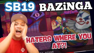 SB19 - BAZINGA | FIGHT SONG, REBUT of SB19 to HATERS | LYRIC VIDEO | REACTION