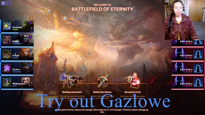 Progressing in HOTS | First try on Gazlowe