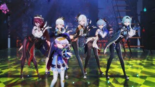 [Genshin Impact MMD] Shen He leads the Genshin Impact Ice Girls Group to teach you how to get in sha