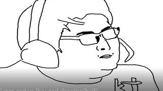 Adegan lukisan tangan pertarungan Faker melawan Yue Lun