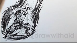 Drawing Goku vs Vegeta ✍️ #drawing #art #dragonball #shorts #anime #goku #vegeta