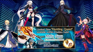 [FGO NA] Mahanaga Hunt - Pride+ Rank ft Artoria & Musashi, Summer Jalter & Salter | 3T Teams