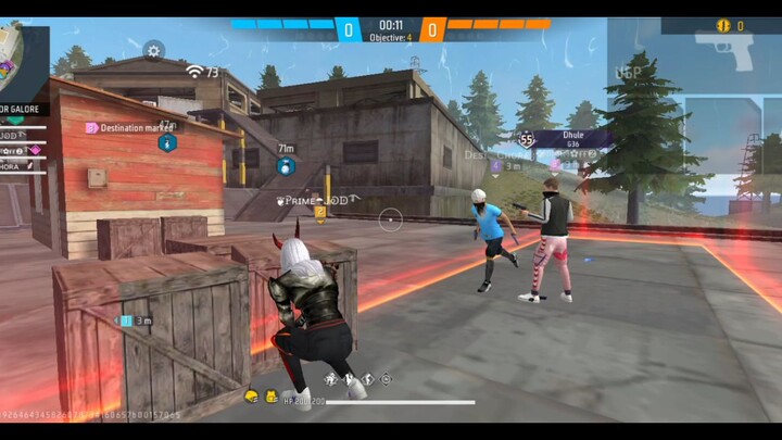 FREE FIRE HANDCAM GAMEPLAY 👿😈