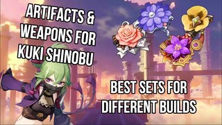 Kuki Shinobu BEST Artifacts & Weapons! Which One Will YOU Use? | Genshin Impact