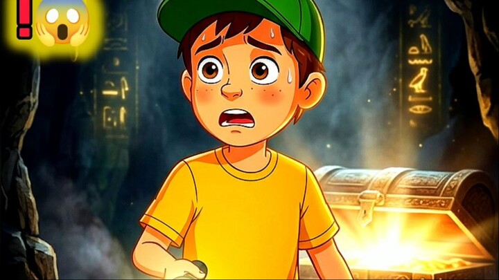 The Treasure Was RIGHT Under His Feet! 😱🗺️ #Shorts #Mystery #Adventure #Cartoon