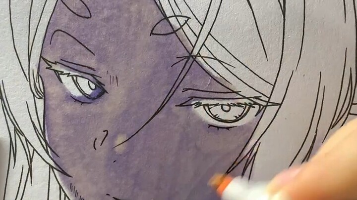I was sweating profusely when I painted the skin color
