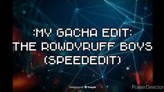 My Editing Video #21: The RowdyRuff Boys (SpeedEdit)