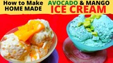 Avocado & Mango ICE CREAM | How to make Homemade PREMIUM ICE CREAM | PANG NEGOSYO