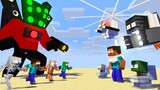 Monster School : BECOME SKIBIDI TOILET - Minecraft Animation