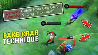 IVE DONE THE CRAB BAIT TECHNIQUE AGAIN! STILL WORKS | HES MAD | CHOU MONTAGE MLBB