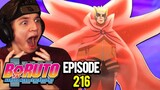 WHAT IS THIS FORM?! Naruto & Sasuke VS. ISSHIKI!! | Boruto Episode 216 REACTION! (Sacrifice)
