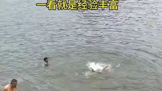 The boss waited until the drowning person was full before rescuing him. What's the point of this? #E