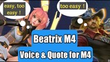 Voice Beatrix tentang M4-MLBBM4