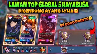 Digendong Ayang Lawan Top 5 Global Hayabusa! Ex Glory 8000 Points!